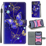 Custodia portafoglio in pelle PU con chiusura magnetica iPhone 11