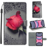 Custodia portafoglio in pelle PU con chiusura magnetica iPhone 11