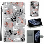 Custodia portafoglio in pelle PU con chiusura magnetica per iPhon