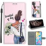 Custodia portafoglio in pelle PU con chiusura magnetica per iPhon