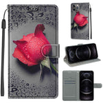 Custodia portafoglio in pelle PU con chiusura magnetica per iPhon