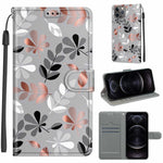 Custodia portafoglio in pelle PU con chiusura magnetica per iPhon