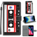 Custodia portafoglio in pelle PU con chiusura magnetica per iPhon