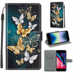 Custodia portafoglio in pelle PU con chiusura magnetica per iPhon