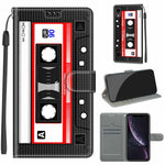 Custodia in pelle PU con chiusura magnetica per iPhone XR
