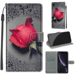 Custodia in pelle PU con chiusura magnetica per iPhone XR