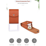 Custodia per accessori digitali in pelle PU 15x9x2 cm