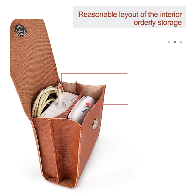 Custodia per accessori digitali in pelle PU 15x9x2 cm