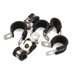 A1196 Morsetti per tubi con cuscino in gomma per auto 52 in 1 Morsetti in acciaio inossidabile, 52 in 1