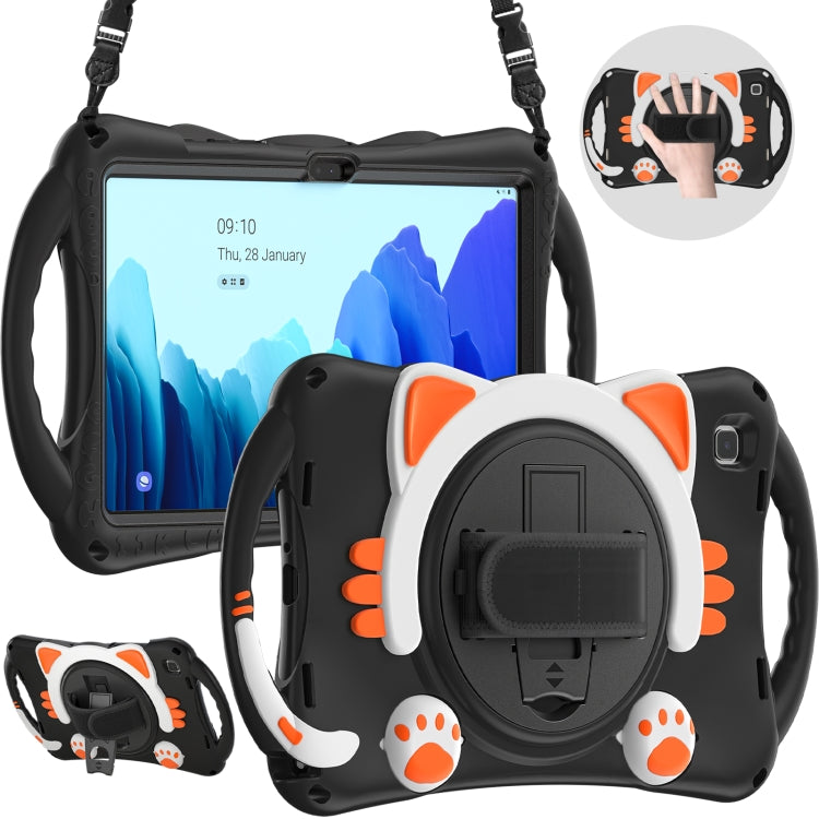 Custodia protettiva in EVA antiurto per bambini Cute Cat King con supporto, tracolla e maniglia, For Samsung Galaxy Tab A7 10.4 2020 SM-T500