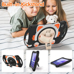 Custodia protettiva in EVA antiurto per bambini Cute Cat King con supporto, tracolla e maniglia, For Samsung Galaxy Tab A7 10.4 2020 SM-T500