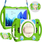 Custodia protettiva in EVA antiurto per bambini Cute Cat King con supporto, tracolla e maniglia, For Samsung Galaxy Tab A7 10.4 2020 SM-T500