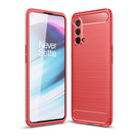 Custodia in TPU in fibra di carbonio con trama spazzolata, For OnePlus Nord CE 5G