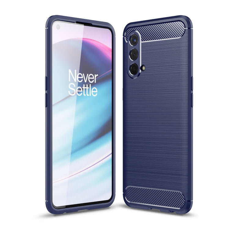 Custodia in TPU in fibra di carbonio con trama spazzolata, For OnePlus Nord CE 5G