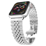 Cinturino in acciaio inox con cinque perline per Apple Watch