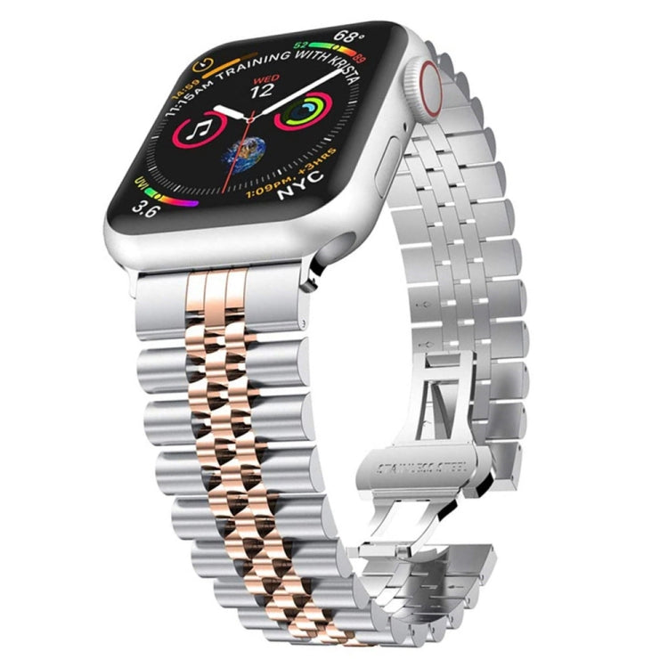 Cinturino in acciaio inox con cinque perline per Apple Watch