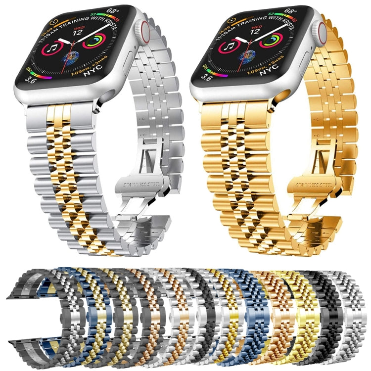 Cinturino in acciaio inox con cinque perline per Apple Watch