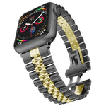 Cinturino in acciaio inox con cinque perline per Apple Watch