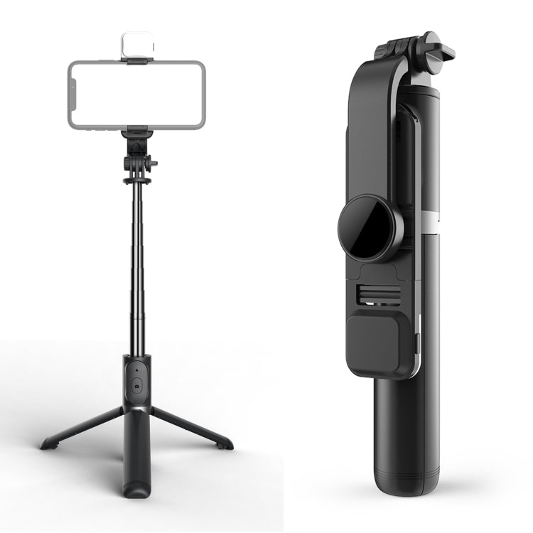 Q02S Fill Light Bluetooth Selfie Stick Treppiede Supporto per telefono cellulare, Q02S(Black), Q02S(White)