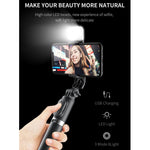 Selfie Stick Bluetooth con luce e treppiede Q02S