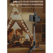 Selfie Stick Bluetooth con luce e treppiede Q02S