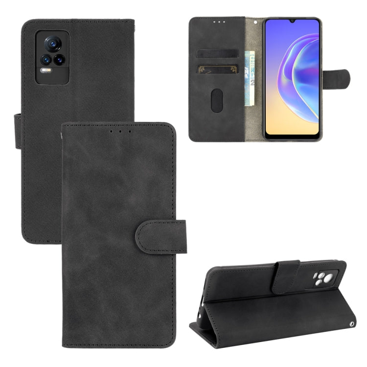 Tinta unita Skin Feel Fibbia magnetica Flip orizzontale Custodia in pelle PU con struttura in vitello con supporto e slot per schede e portafoglio, For Vivo V21e 5G, For Xiaomi Mi 11 Lite