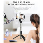 Selfie Stick Bluetooth con Luce LED e Treppiede per smartphone