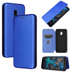Struttura in fibra di carbonio Flip orizzontale magnetico Custodia in pelle TPU + PC + PU con slot per schede, For Nokia C1 Plus, For Samsung Galaxy A03s, For UMIDIGI A11