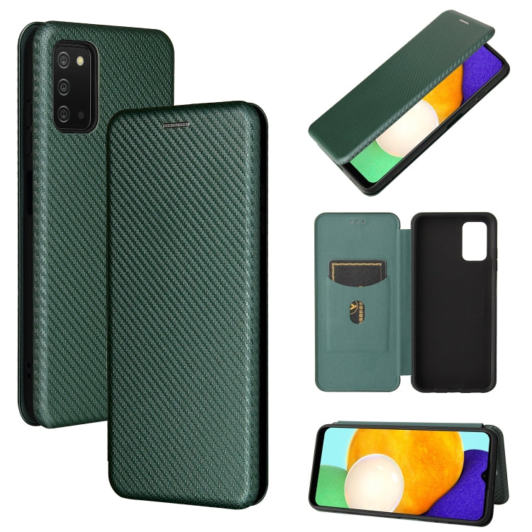 Struttura in fibra di carbonio Flip orizzontale magnetico Custodia in pelle TPU + PC + PU con slot per schede, For Nokia C1 Plus, For Samsung Galaxy A03s, For UMIDIGI A11