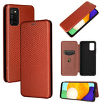 Struttura in fibra di carbonio Flip orizzontale magnetico Custodia in pelle TPU + PC + PU con slot per schede, For Nokia C1 Plus, For Samsung Galaxy A03s, For UMIDIGI A11