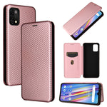 Struttura in fibra di carbonio Flip orizzontale magnetico Custodia in pelle TPU + PC + PU con slot per schede, For Nokia C1 Plus, For Samsung Galaxy A03s, For UMIDIGI A11