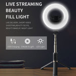 Treppiede selfie Bluetooth con luce ad anello 6 pollici