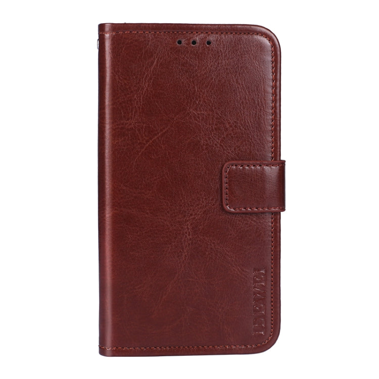 idewei Custodia in pelle a vibrazione orizzontale Crazy Horse Texture con supporto e slot per carte e portafoglio, For vivo Y12S 2021, For vivo Y52 5G / Y72 5G, For Wiko Power U10