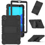 Cornice dello schermo di protezione a 3 strati + PC + Custodia combinata antiurto in silicone con supporto, For Samsung Galaxy Tab A7 Lite 8.7 inch 2021