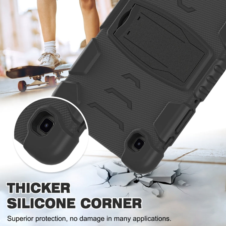 Cornice dello schermo di protezione a 3 strati + PC + Custodia combinata antiurto in silicone con supporto, For Samsung Galaxy Tab A7 Lite 8.7 inch 2021