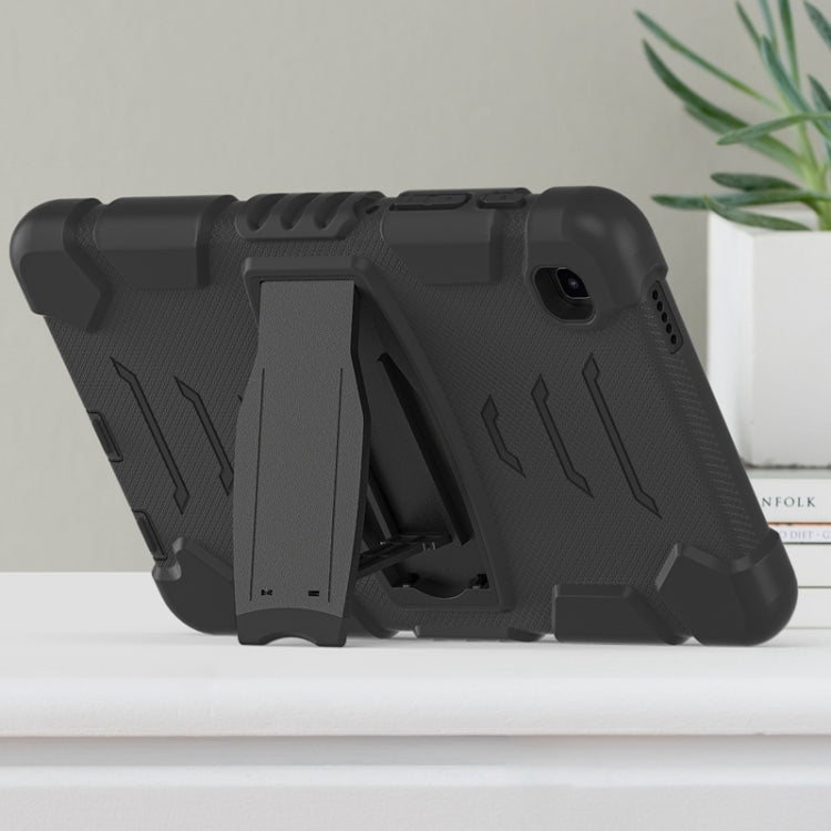 Cornice dello schermo di protezione a 3 strati + PC + Custodia combinata antiurto in silicone con supporto, For Samsung Galaxy Tab A7 Lite 8.7 inch 2021