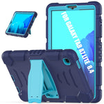 Cornice dello schermo di protezione a 3 strati + PC + Custodia combinata antiurto in silicone con supporto, For Samsung Galaxy Tab A7 Lite 8.7 inch 2021