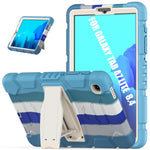 Cornice dello schermo di protezione a 3 strati + PC + Custodia combinata antiurto in silicone con supporto, For Samsung Galaxy Tab A7 Lite 8.7 inch 2021
