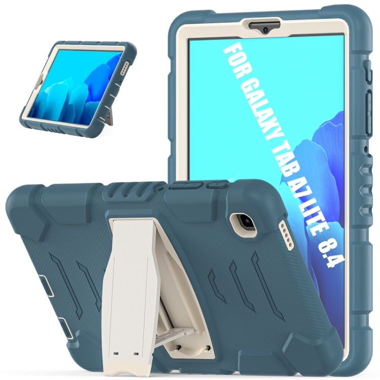 Cornice dello schermo di protezione a 3 strati + PC + Custodia combinata antiurto in silicone con supporto, For Samsung Galaxy Tab A7 Lite 8.7 inch 2021