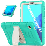Cornice dello schermo di protezione a 3 strati + PC + Custodia combinata antiurto in silicone con supporto, For Samsung Galaxy Tab A7 Lite 8.7 inch 2021