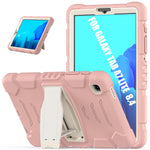 Cornice dello schermo di protezione a 3 strati + PC + Custodia combinata antiurto in silicone con supporto, For Samsung Galaxy Tab A7 Lite 8.7 inch 2021