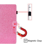 Per Amazon Fire HD 10 (2021) Custodia in pelle con flip orizzontale in polvere glitterata con slot per schede e supporto e funzione Sleep / Wake-up, For Amazon Fire HD 10 (2021)
