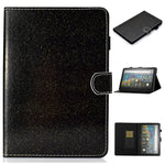 Per Amazon Fire HD 10 (2021) Custodia in pelle con flip orizzontale in polvere glitterata con slot per schede e supporto e funzione Sleep / Wake-up, For Amazon Fire HD 10 (2021)