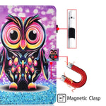 Custodia in pelle flip orizzontale con cuciture a disegno colorato con supporto e slot per schede e funzione Sleep / Wake-up, For Amazon Fire HD 10 (2021)