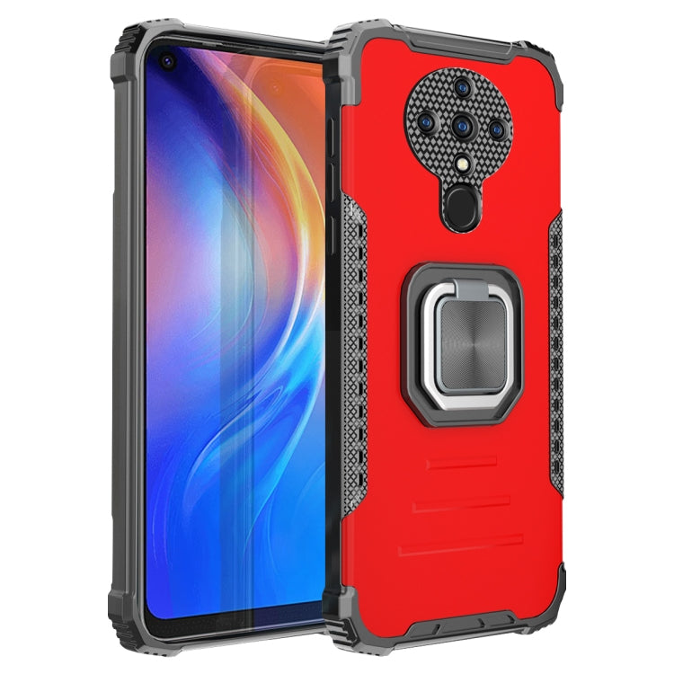 Per Tecno Spark 6 Fierce Warrior Series Armor All-inclusive lega di alluminio antiurto + custodia protettiva in TPU con supporto per anello, For Tecno Spark 6