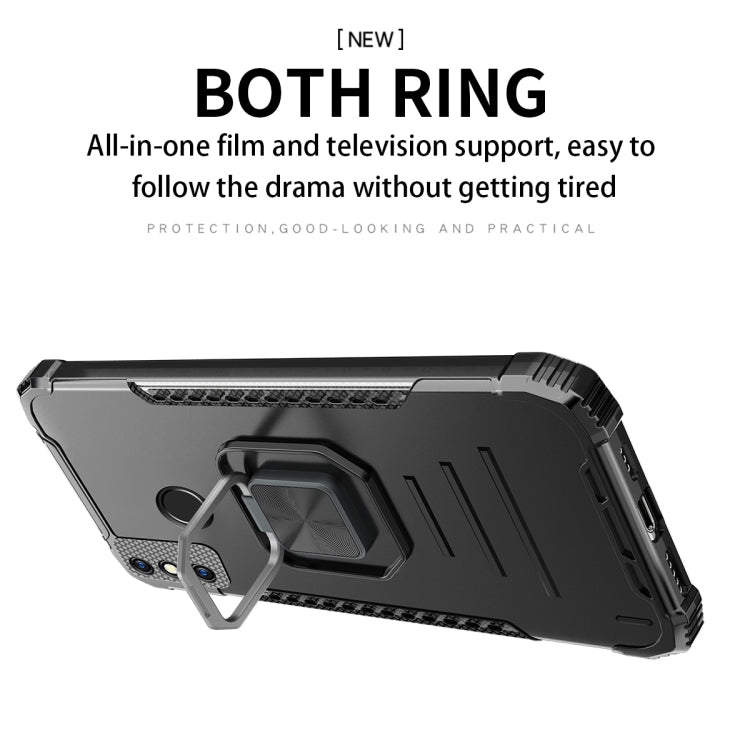 Per Tecno Spark 6 Fierce Warrior Series Armor All-inclusive lega di alluminio antiurto + custodia protettiva in TPU con supporto per anello, For Tecno Spark 6