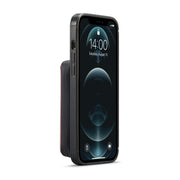 JEEHOOD Custodia in pelle con chiusura a cerniera orizzontale con cerniera magnetica con supporto, slot per schede e portafoglio, For iPhone 12 mini, For iPhone 12 / 12 Pro, For iPhone 12 Pro Max
