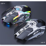 iMICE G7 Streamer colorato illumina il mouse wireless silenzioso ricaricabile, G7(Black), G7(Grey)