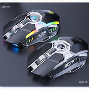 iMICE G7 Streamer colorato illumina il mouse wireless silenzioso ricaricabile, G7(Black), G7(Grey)