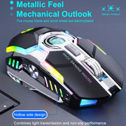 iMICE G7 Streamer colorato illumina il mouse wireless silenzioso ricaricabile, G7(Black), G7(Grey)